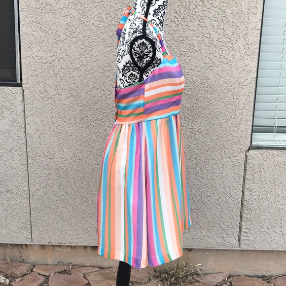 ModCloth Purposefully Piquant Bright Striped Sun Dress - Picture 5 of 7